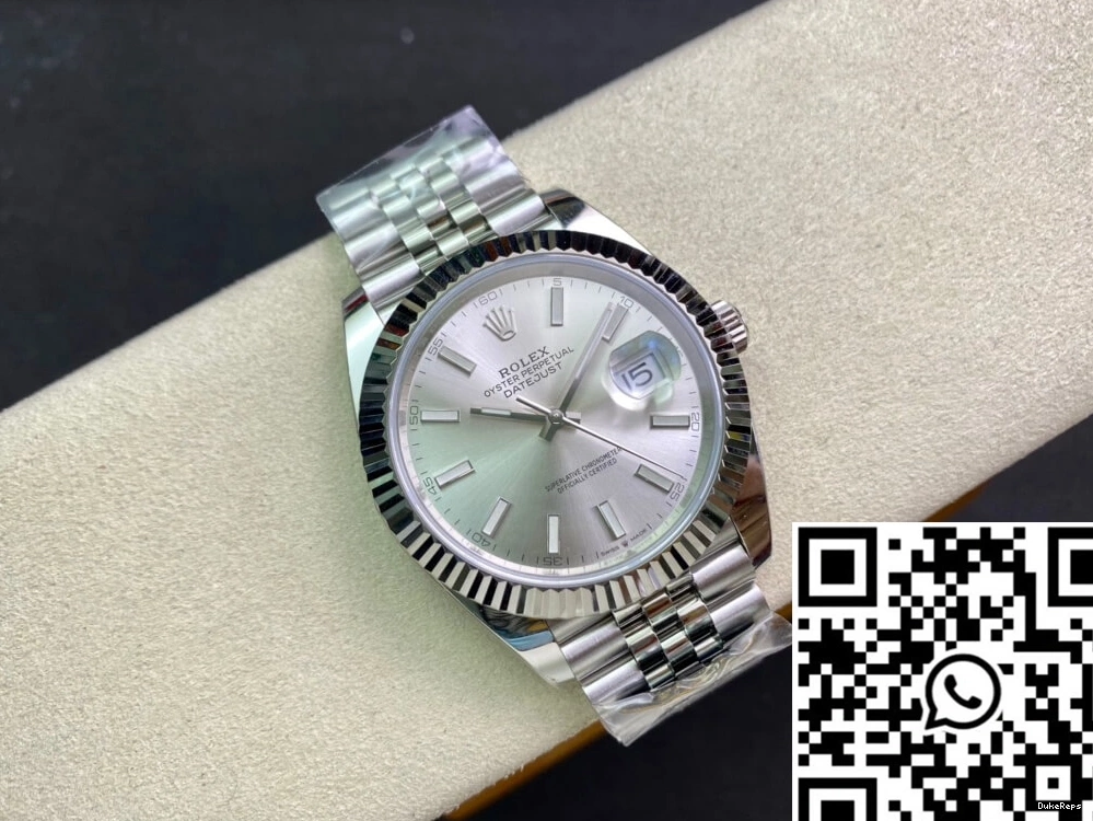 M126334-0004 Clean Datejust Silver Rolex Factory Dial 0305